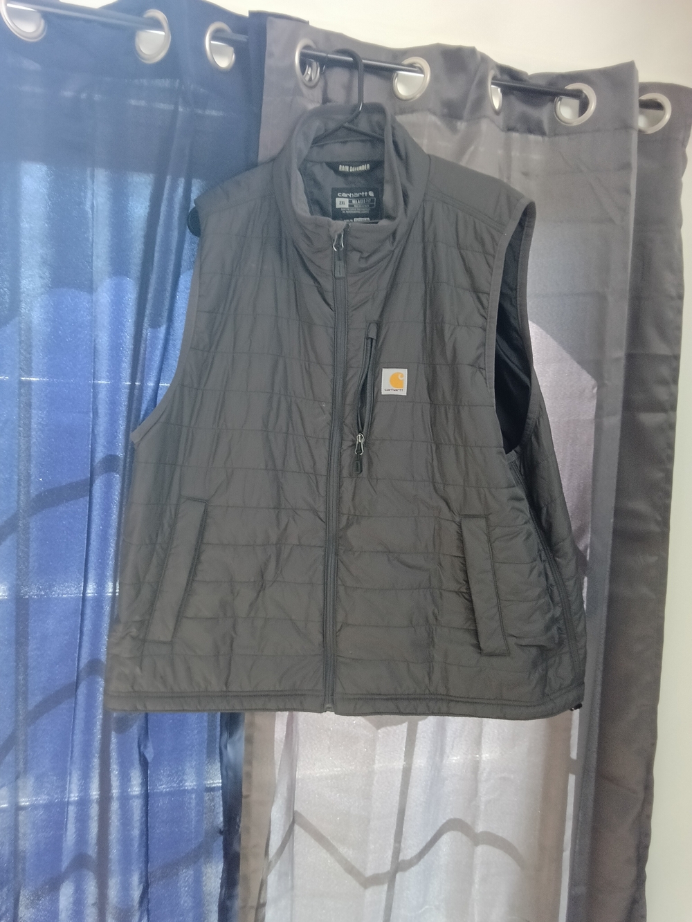 Carhartt Dark Gray Quilted Rain Defender Vest